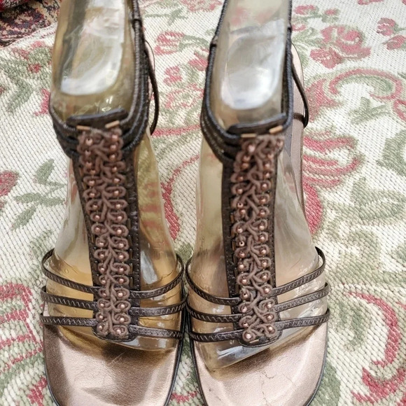 Gladiator strappy heels EUC - Picture 3 of 9